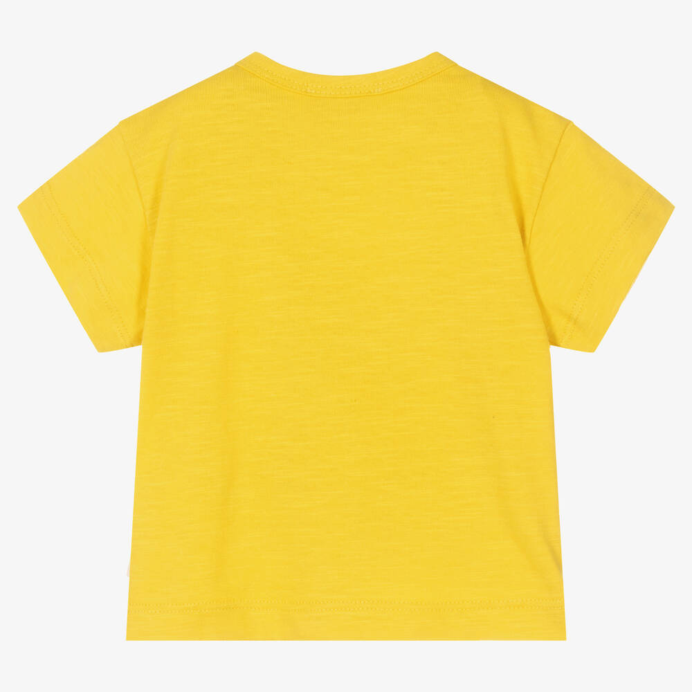 Catimini-Желтая футболка из хлопкового джерси | Childrensalon Outlet