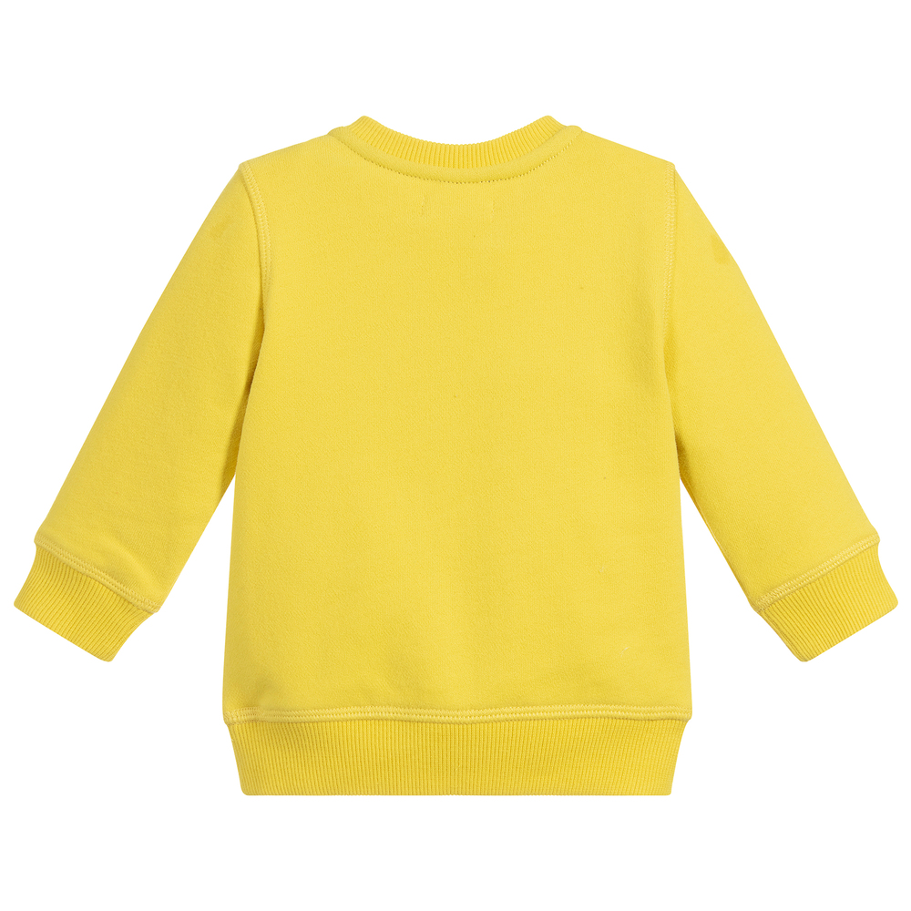 كاتامني-سويتشيرت أطفال ولادي قطن لون أصفر | Childrensalon Outlet