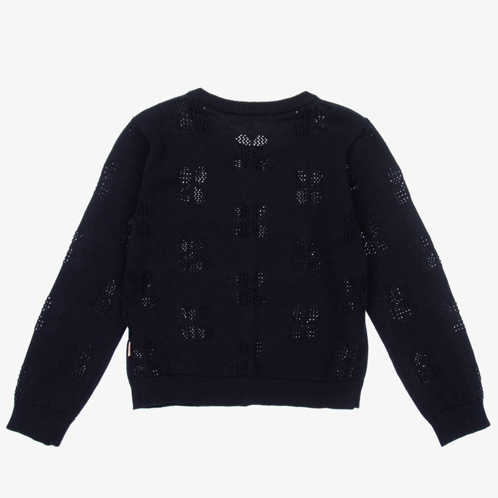 Catimini Girls Blue Cotton Cardigan