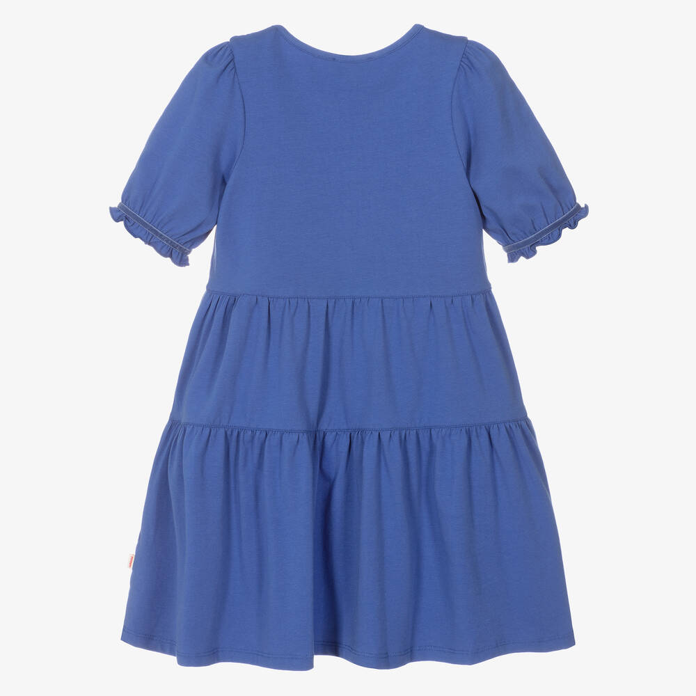 Catimini-Girls Blue Cotton Dress | Childrensalon Outlet