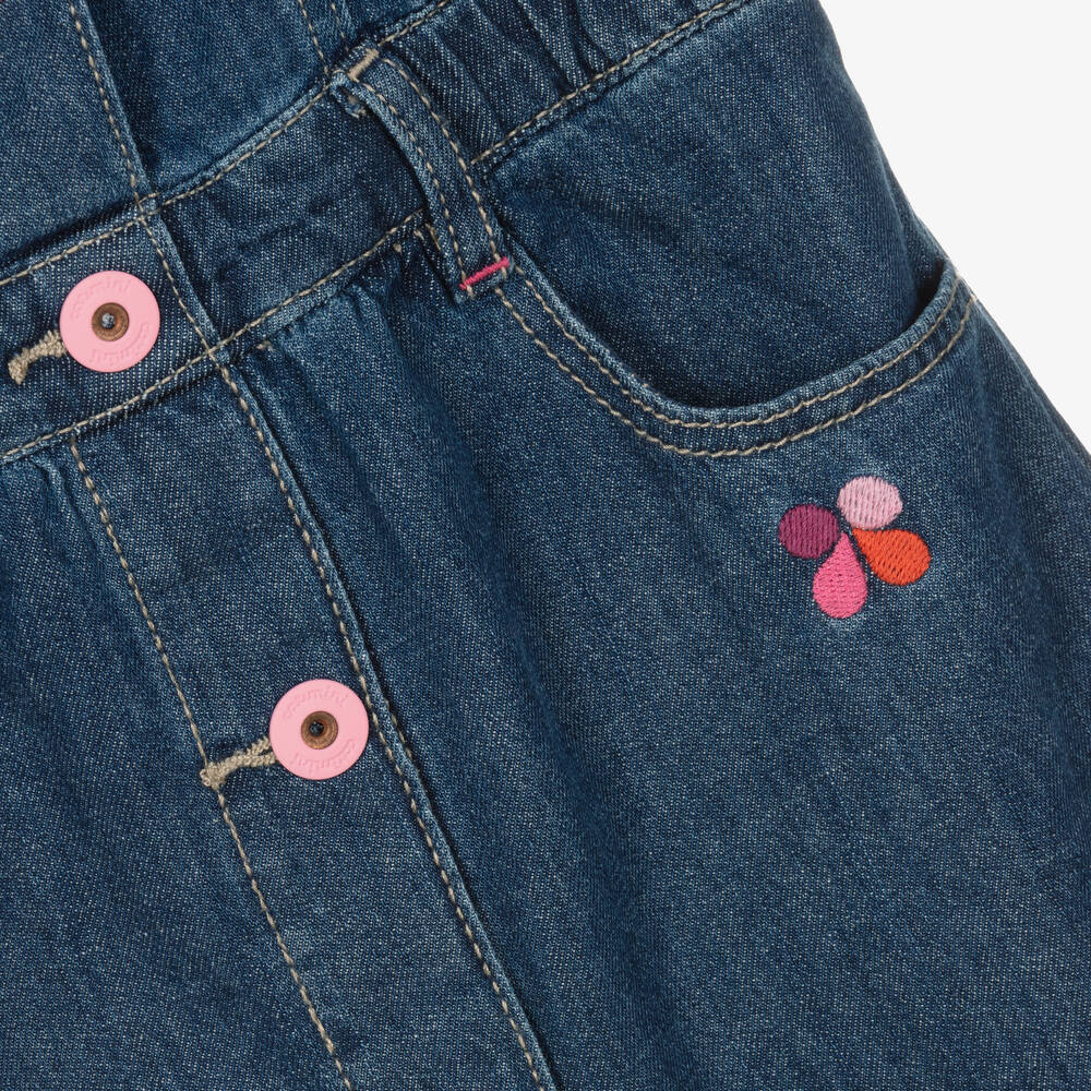 Catimini Girls Blue Denim Dress