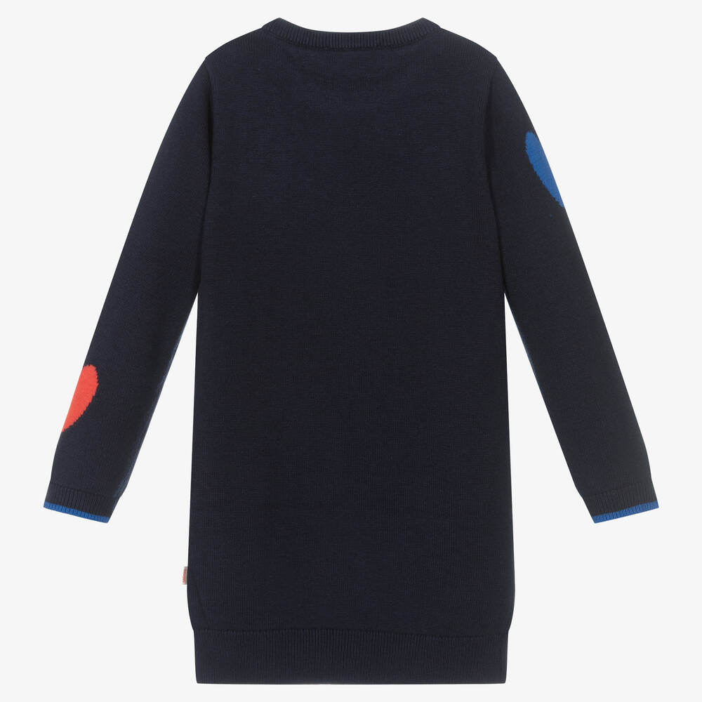 Catimini-Girls Blue Knit Sweater Dress | Childrensalon Outlet