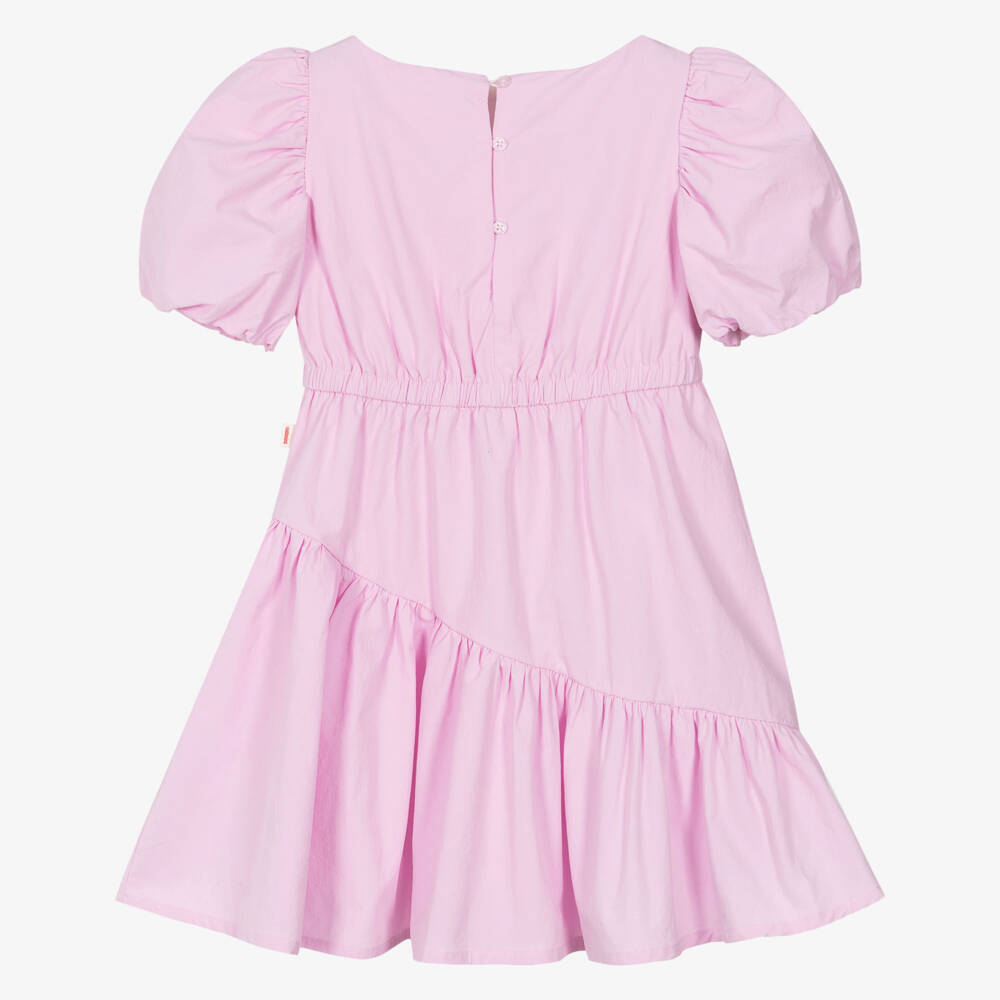 Catimini-Girls Blush Cotton Puff Dress | Childrensalon Outlet