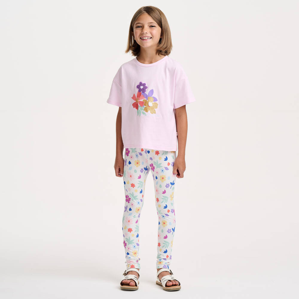 Catimini-Футболка из хлопка для девочек в розовом цвете | Childrensalon Outlet