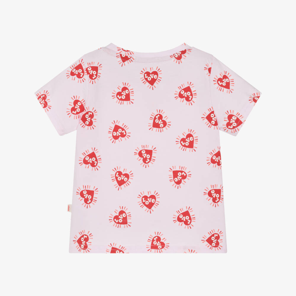 Catimini-تيشيرت بناتي قطن نقي بتصميم قلب حلوى | Childrensalon Outlet