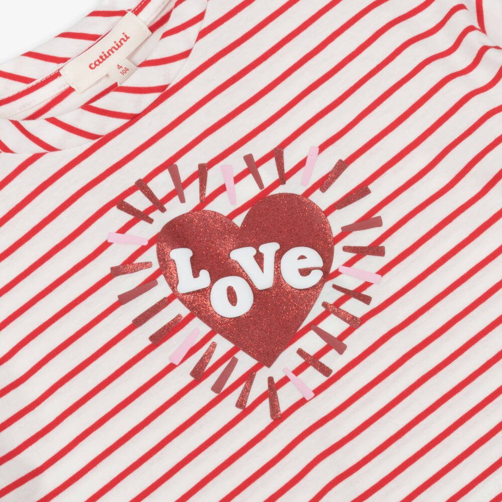 Catimini-بلوزة قطنية مخططة للبنات | Childrensalon Outlet