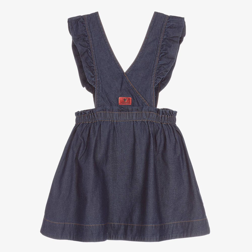 Catimini-تنورة قطن لون أزرق داكن | Childrensalon Outlet