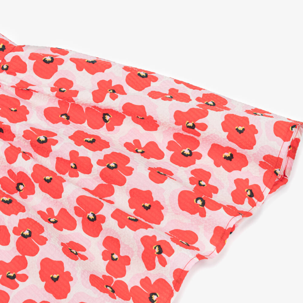 Catimini-فستان بناتي من القطن المزخرف بالزهور | Childrensalon Outlet