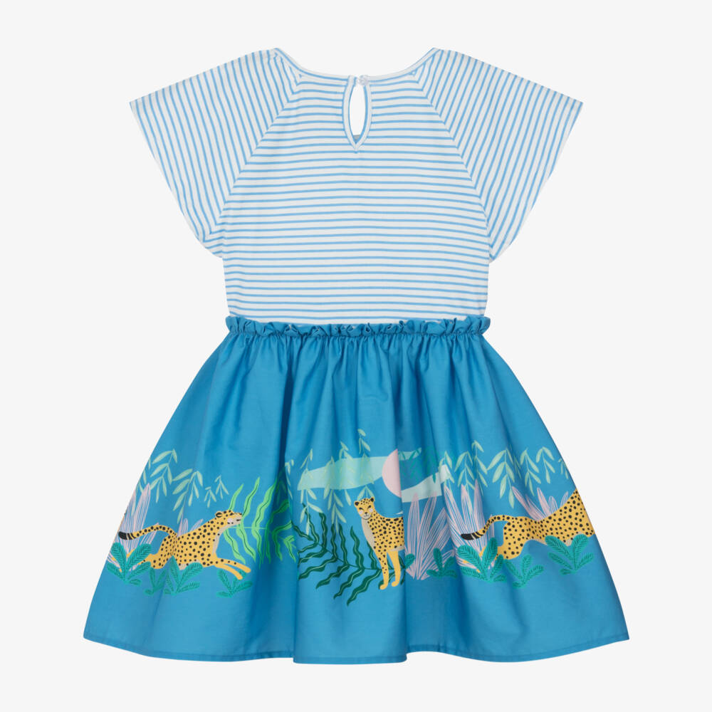 Catimini-Платье для девочек Джунгли Приключение синее | Childrensalon Outlet