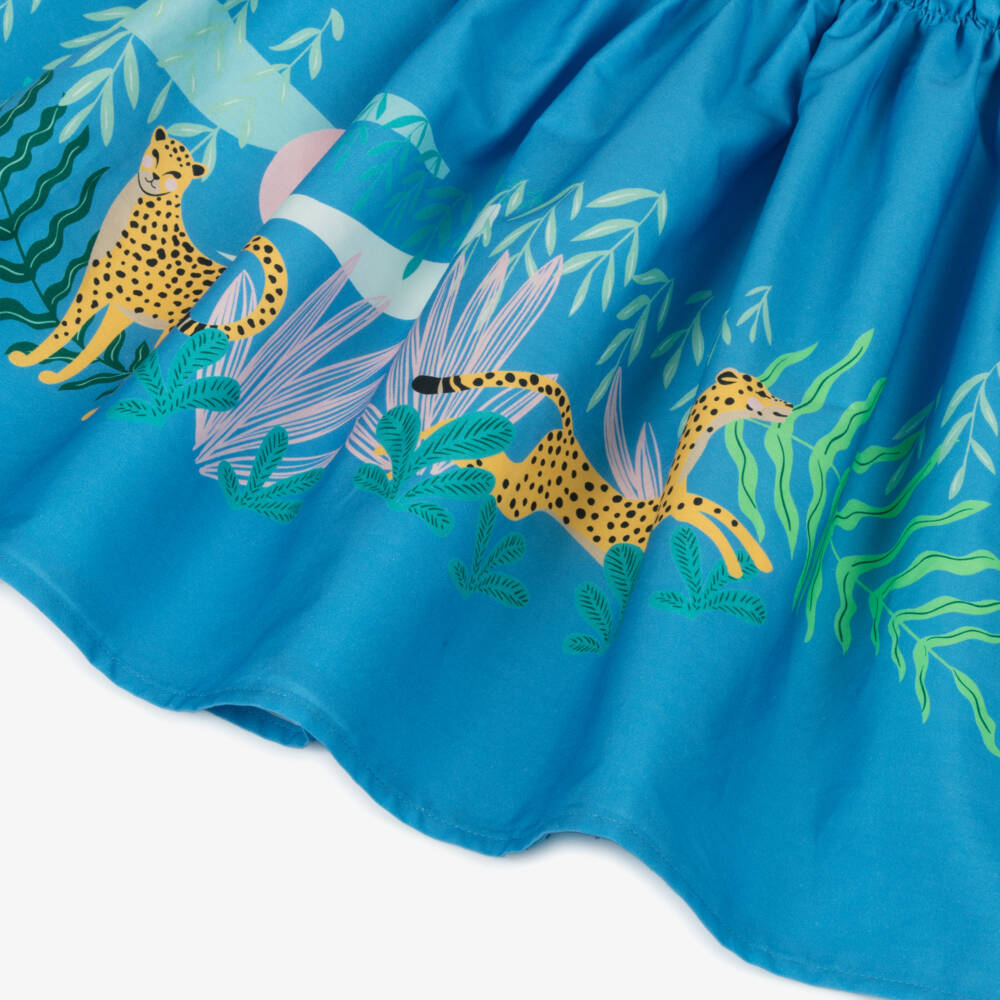 Catimini-Платье для девочек Джунгли Приключение синее | Childrensalon Outlet