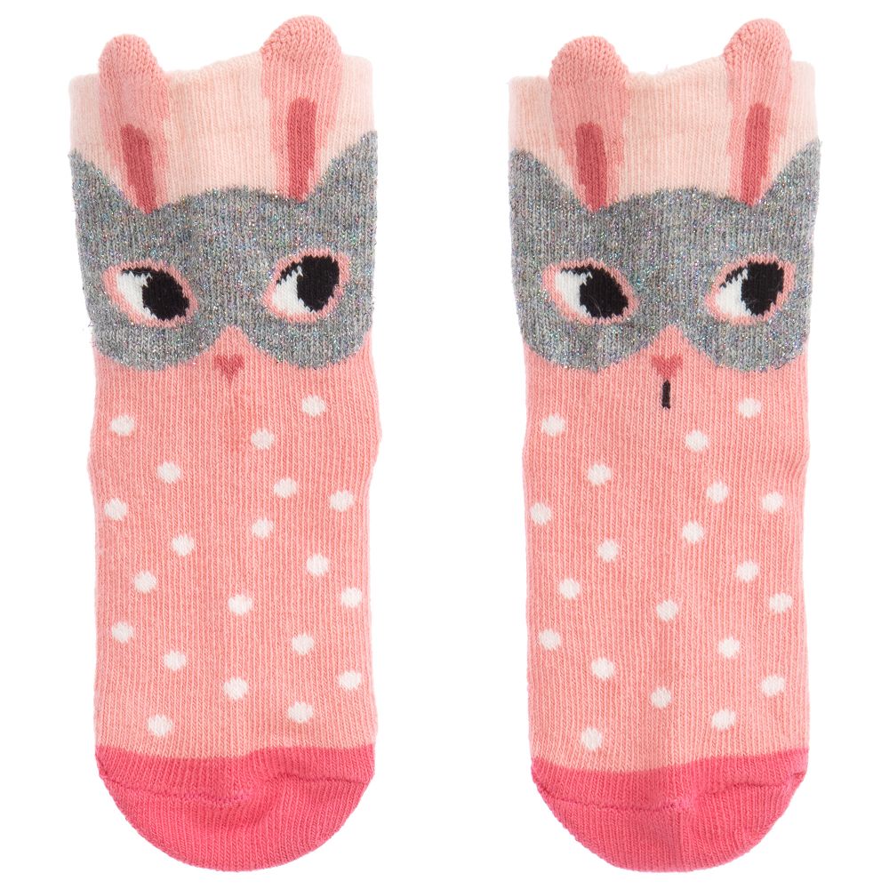 Catimini - Girls Pink Cotton Socks | Childrensalon