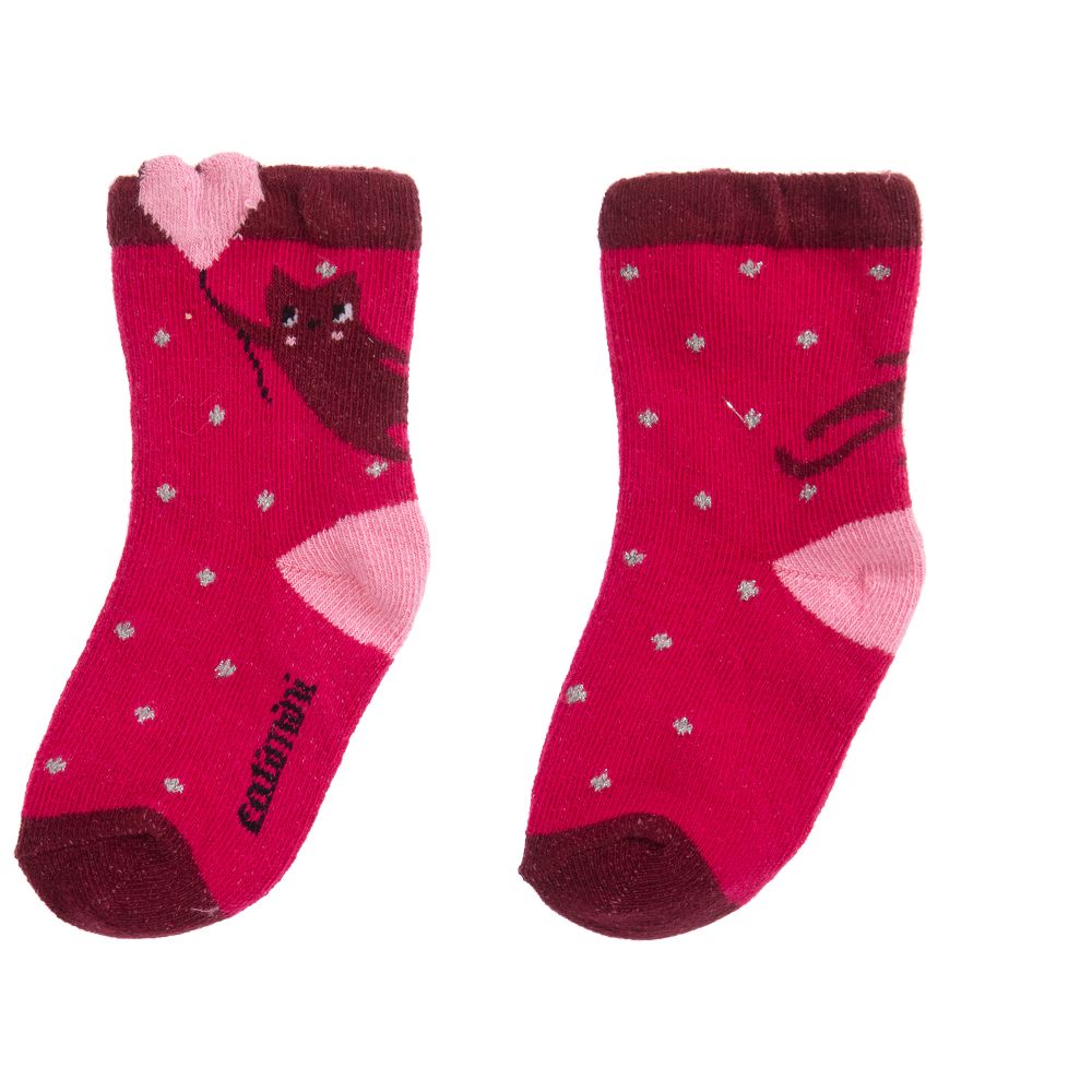 Catimini-Розовые носки из хлопка для девочек | Childrensalon Outlet