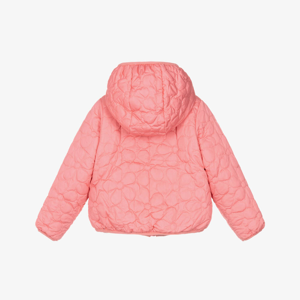 Catimini-Girls Pink & Navy Blue Reversible Jacket | Childrensalon Outlet