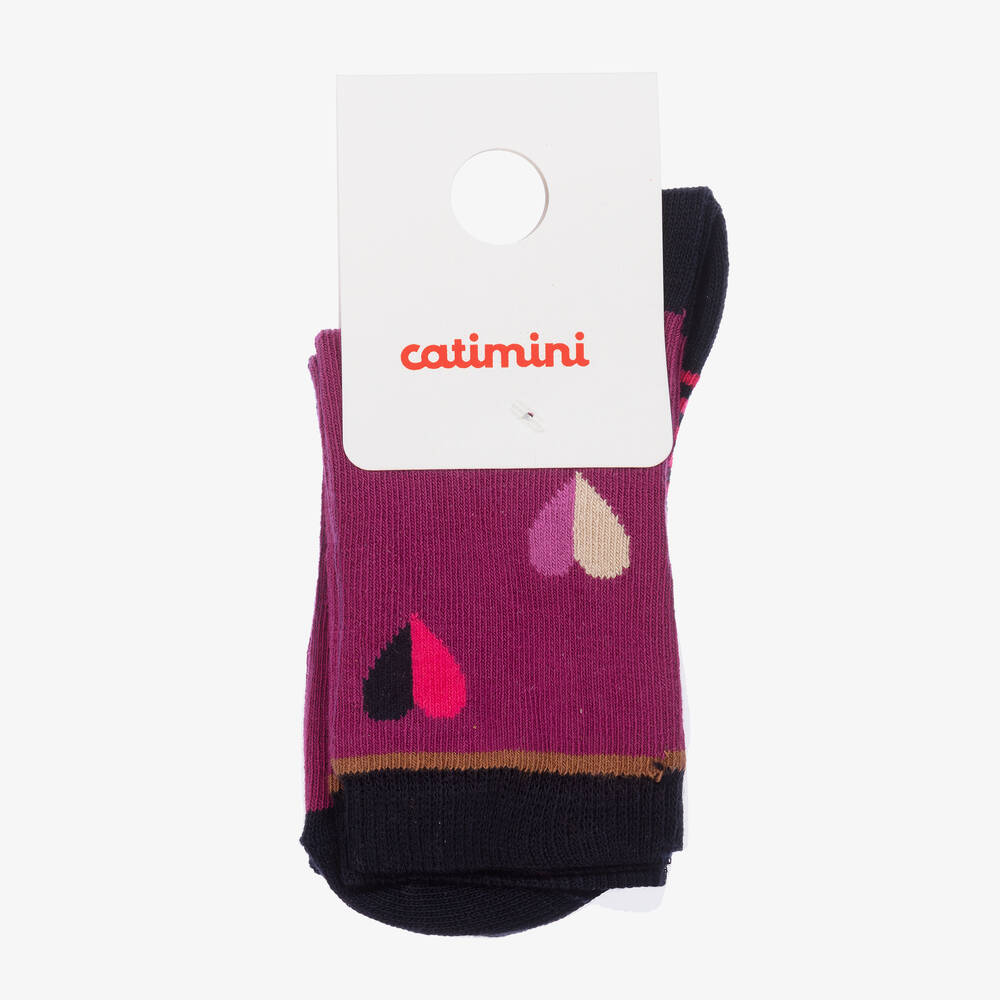 كاتامني-جوارب قطن لون بنفسجي للبنات | Childrensalon Outlet