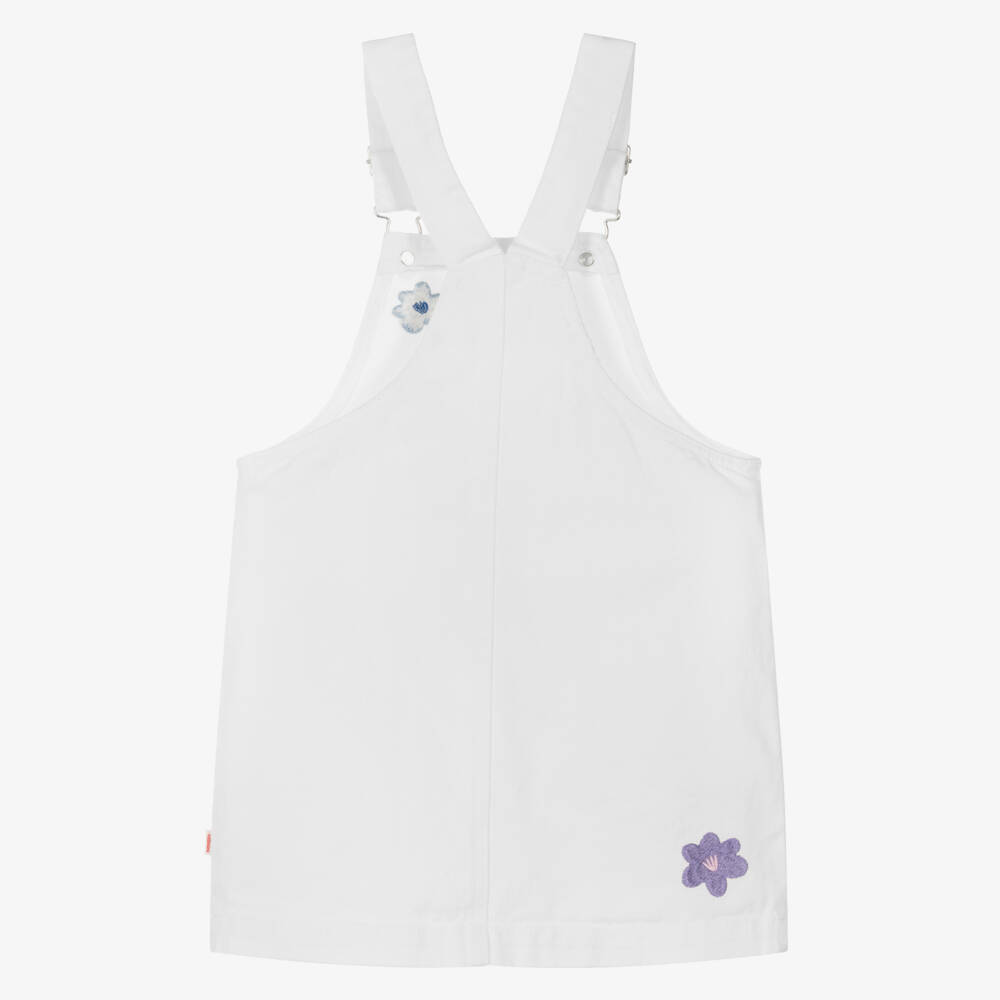 Catimini-Girls Soft Cotton Denim Pinafore | Childrensalon Outlet