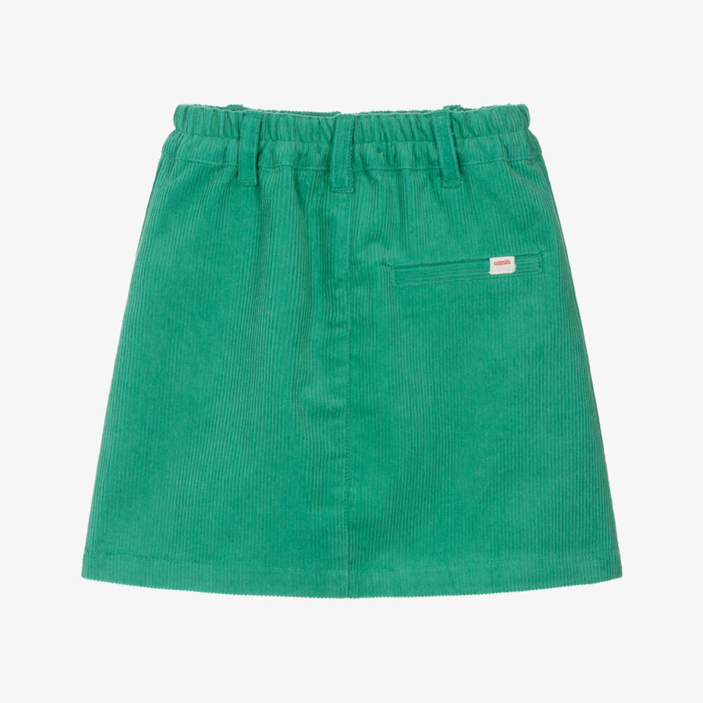 Catimini-Green Corduroy Skirt | Childrensalon Outlet