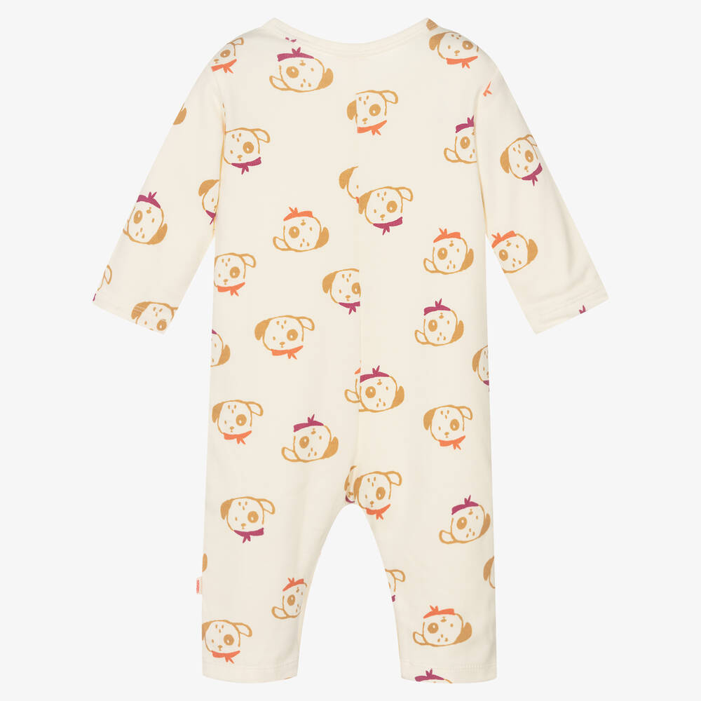 Catimini-Ivory Cotton Babygrow | Childrensalon Outlet