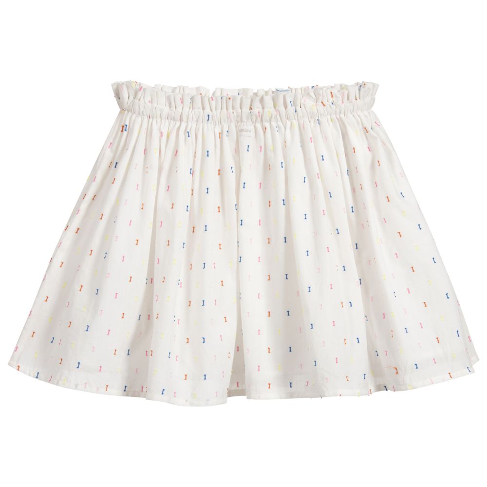 Catimini-Ivory Cotton Skirt | Childrensalon Outlet