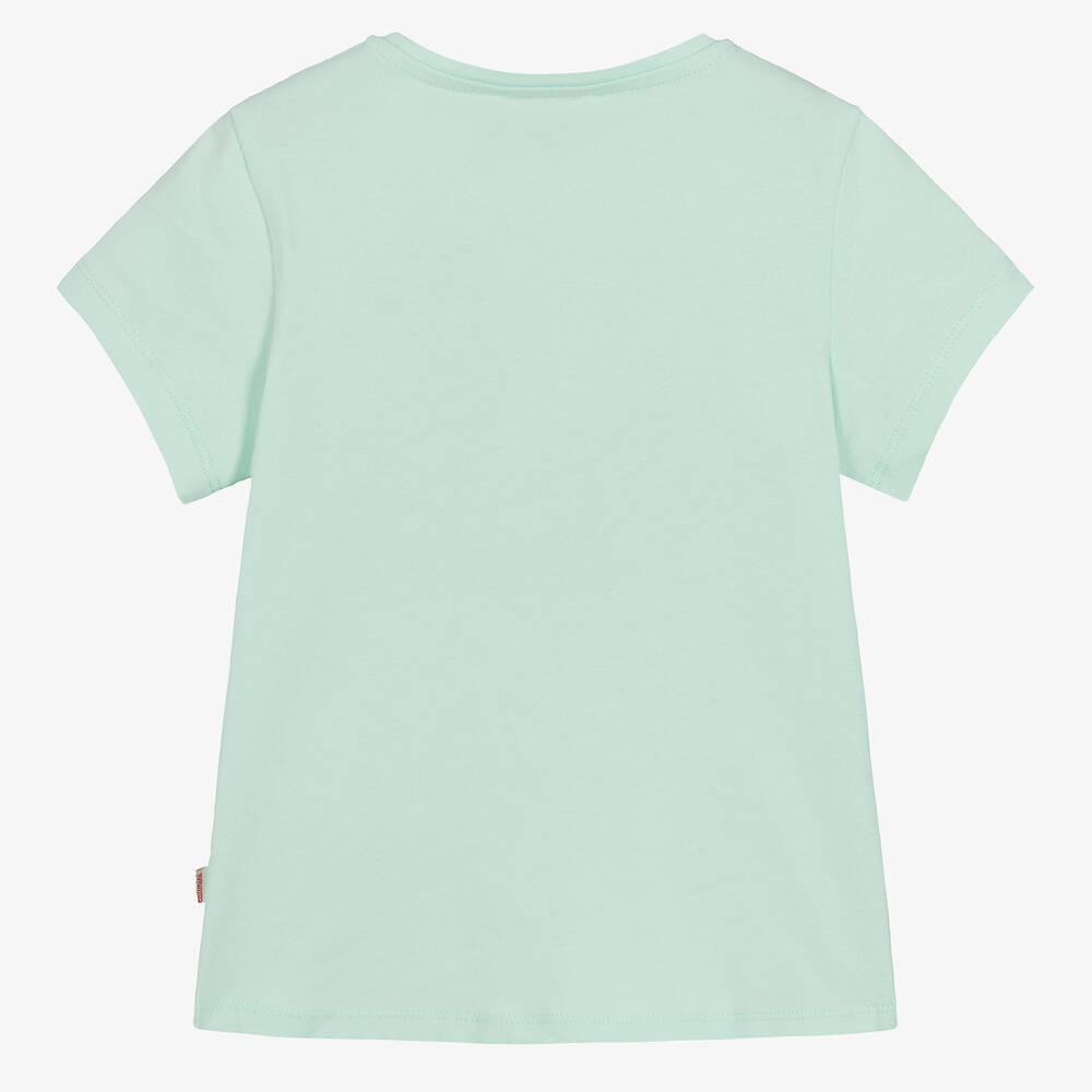 Catimini-Mint Green Cotton T-Shirt | Childrensalon Outlet