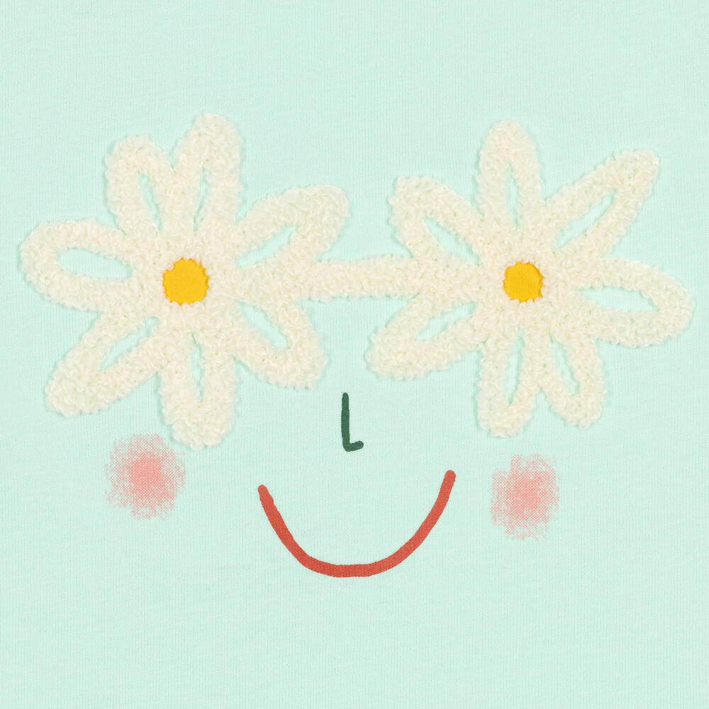 Catimini-Mint Green Cotton T-Shirt | Childrensalon Outlet