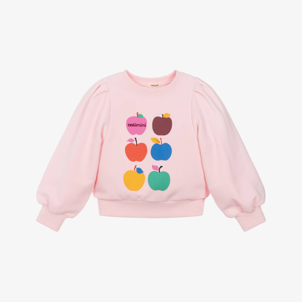 Catimini-Pink Apples Sweater | Childrensalon Outlet