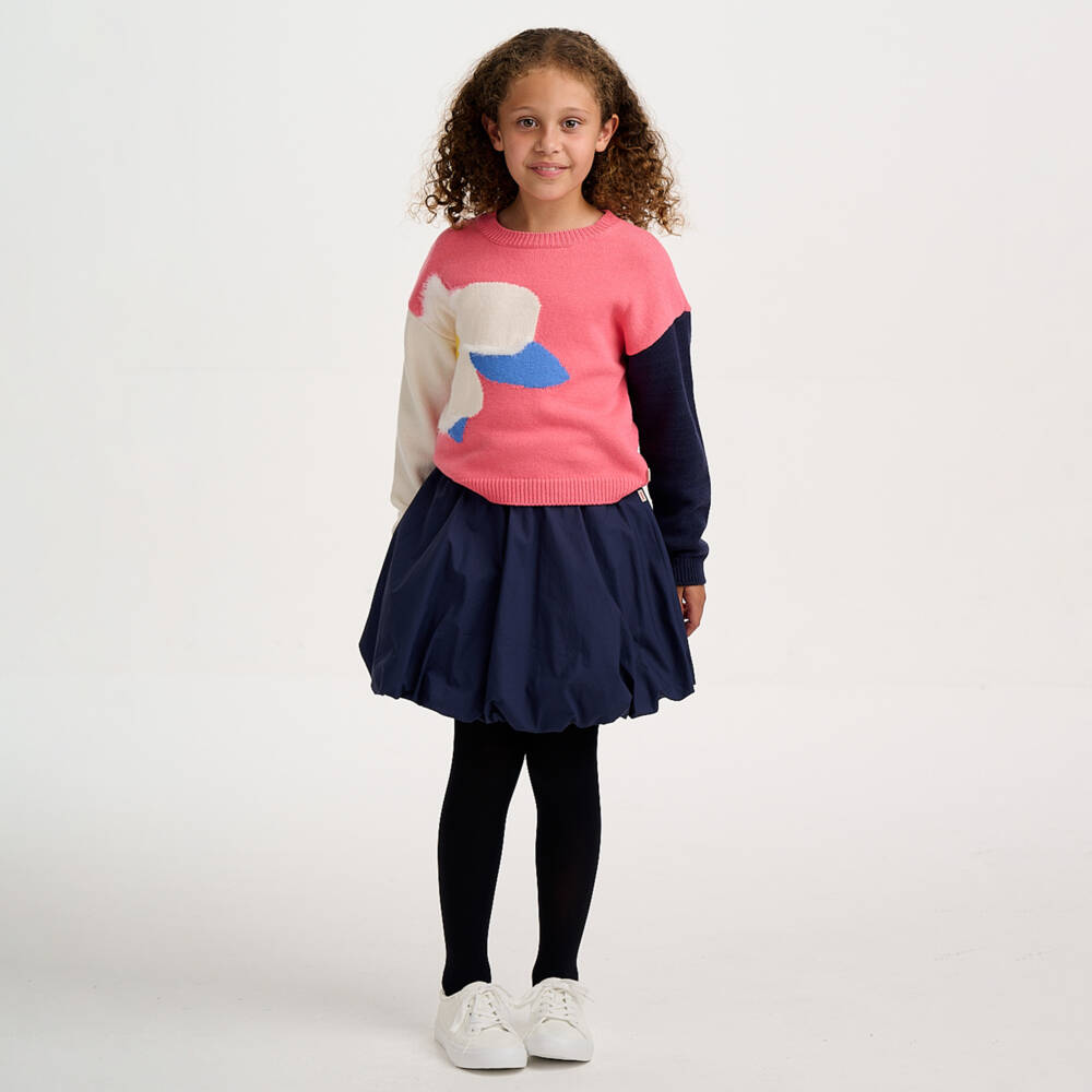 Catimini-Pink Knitted Sweater | Childrensalon Outlet