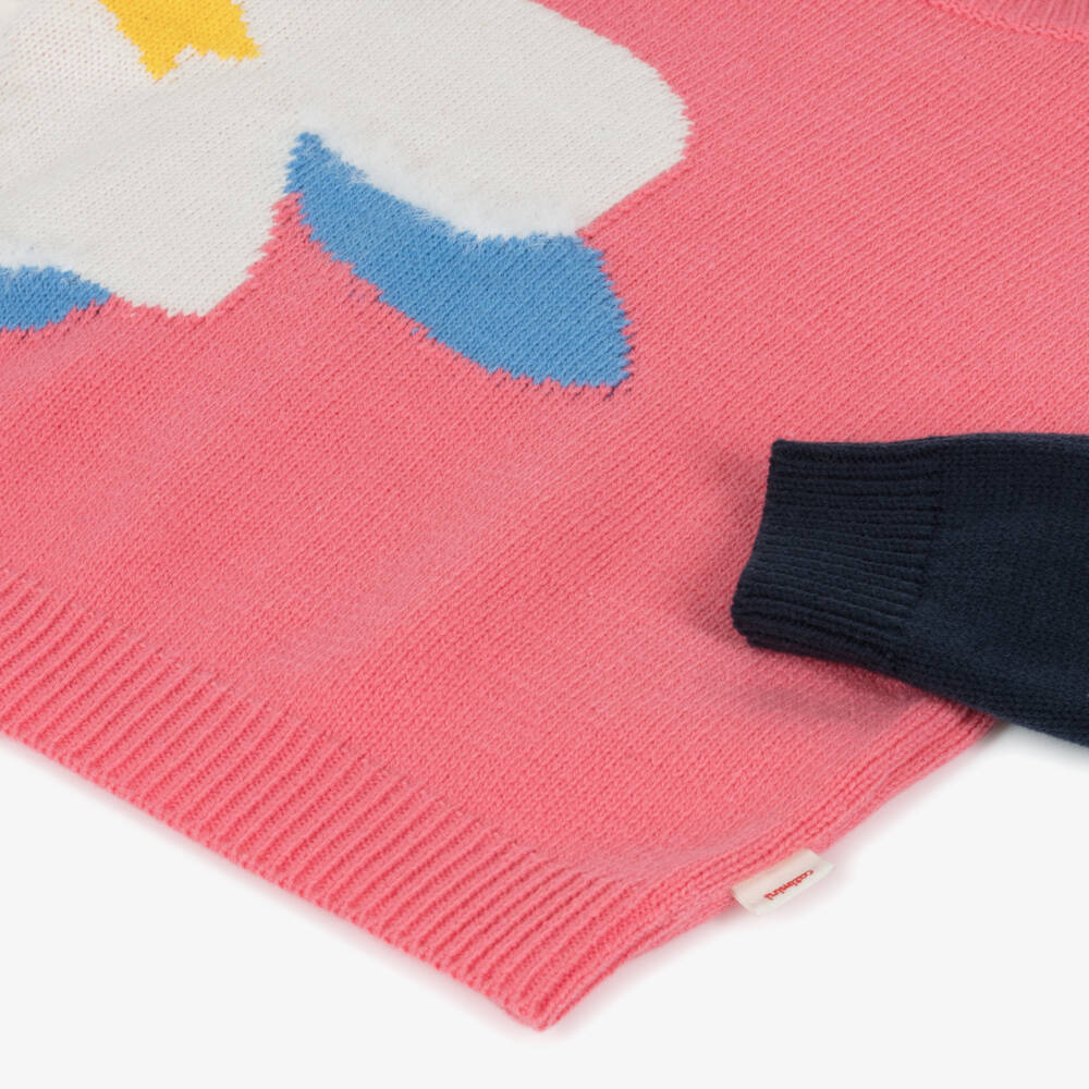 Catimini-Pink Knitted Sweater | Childrensalon Outlet