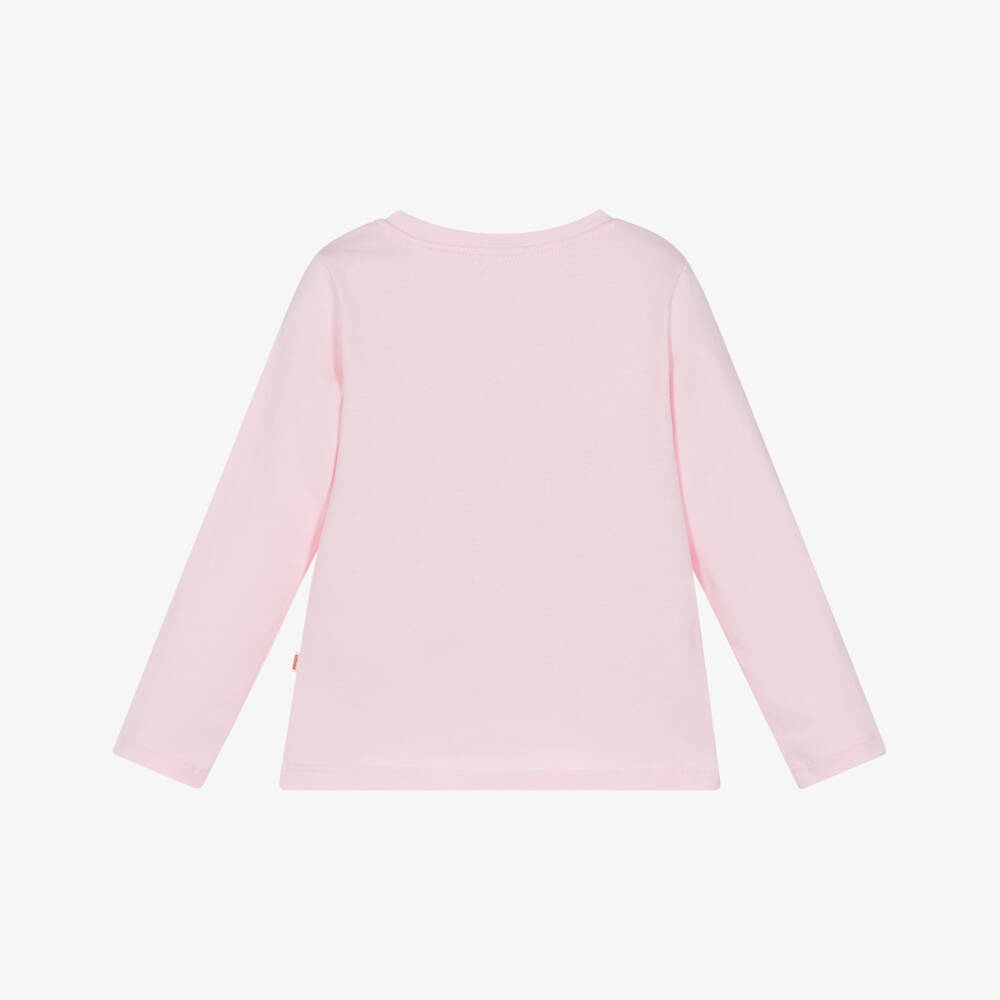 Catimini-Pink Ls Logo Tee | Childrensalon Outlet