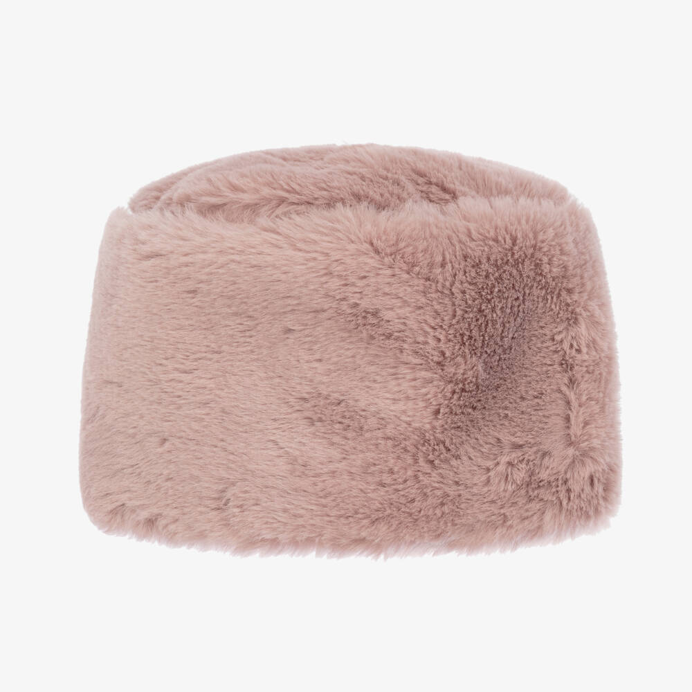 Catya-Girls Blush Faux Fur Cap | Childrensalon Outlet