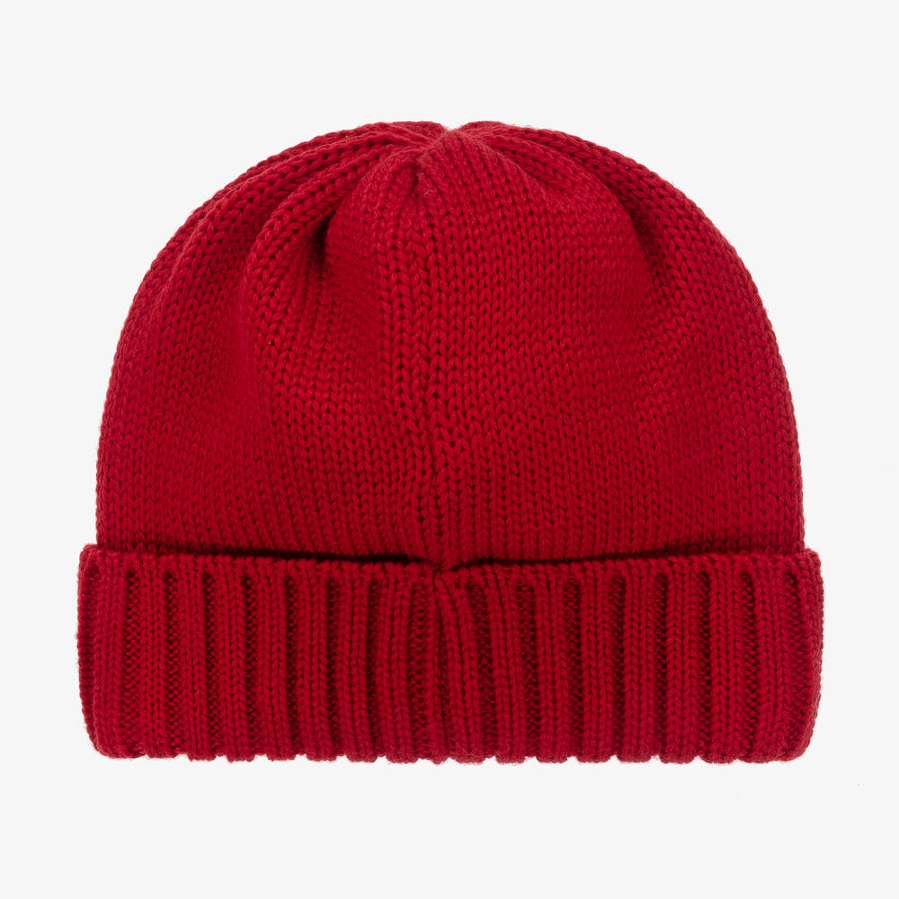 Ladies red beanie hat sales