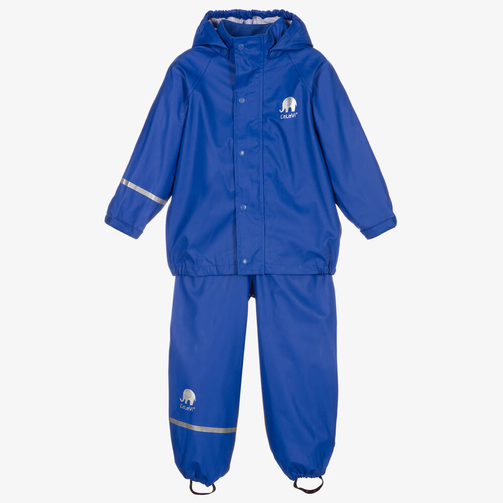 CeLaVi - Синяя непромокаемая куртка с брюками  | Childrensalon