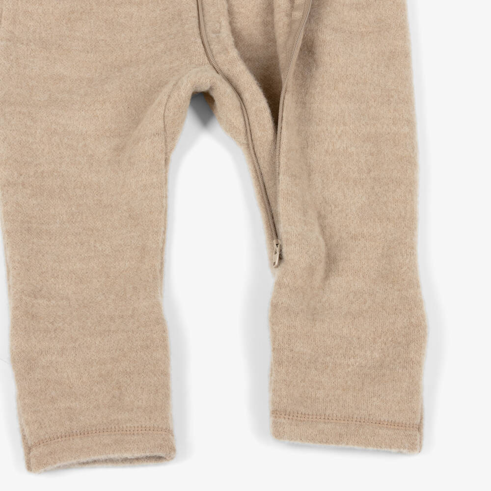 CeLaVi-Boys Beige Wool Pramsuit | Childrensalon Outlet