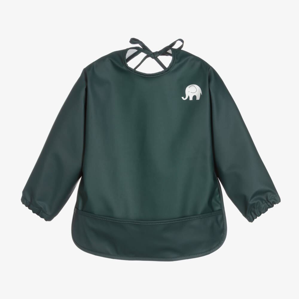 CeLaVi-Boys Green Spill-Proof Feeding Smock | Childrensalon Outlet