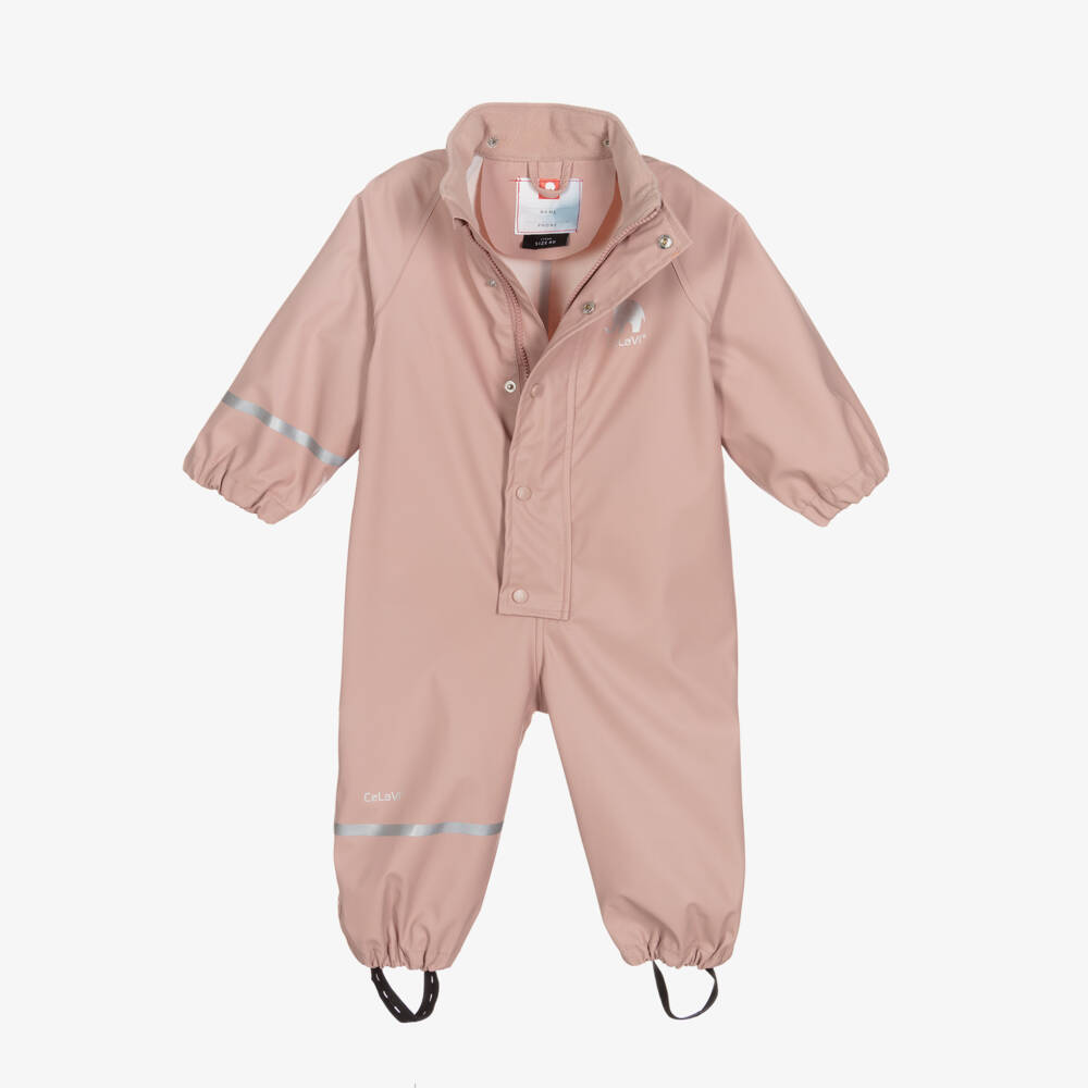 CeLaVi-Непромокаемый комбинезон розовый для девочек | Childrensalon Outlet