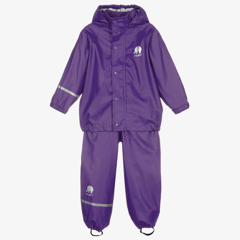 CeLaVi - Фиолетовая непромокаемая куртка с брюками | Childrensalon