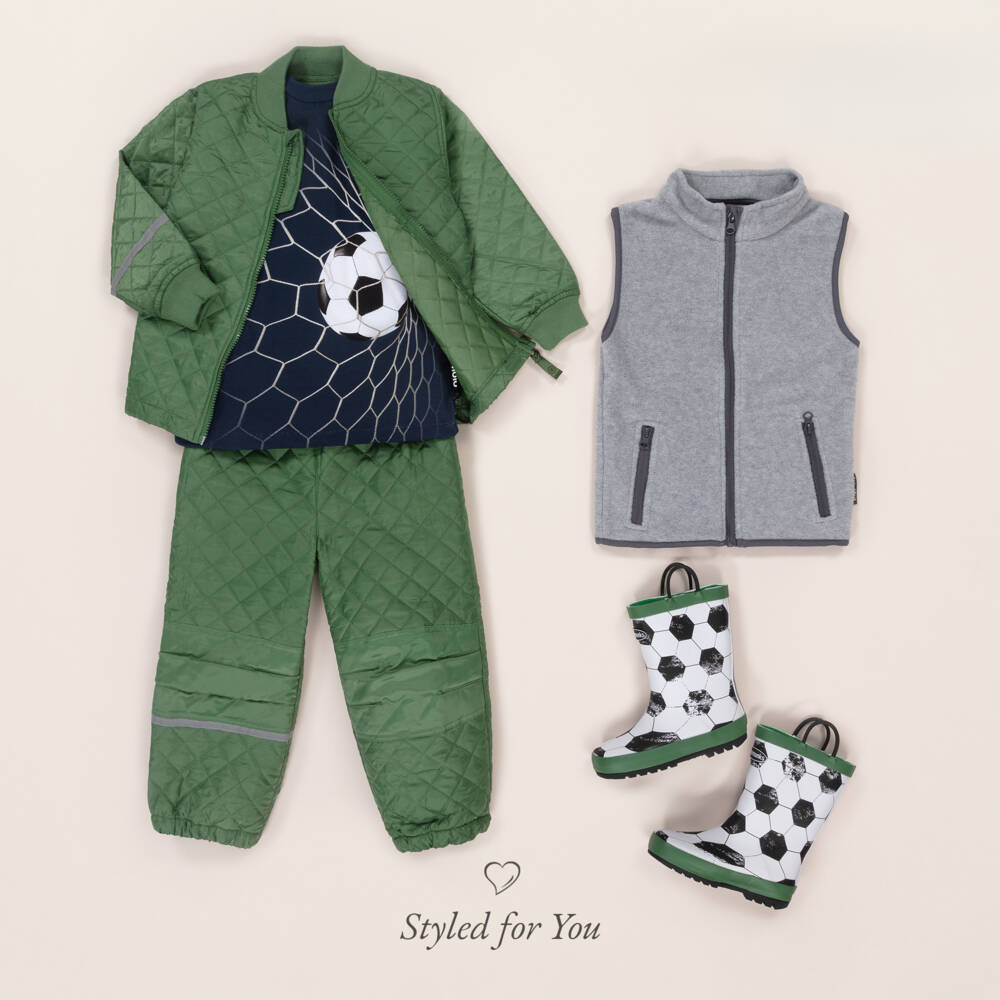 CeLaVi-طقم جاكيت وبنطلون مبطن أخضر | Childrensalon Outlet