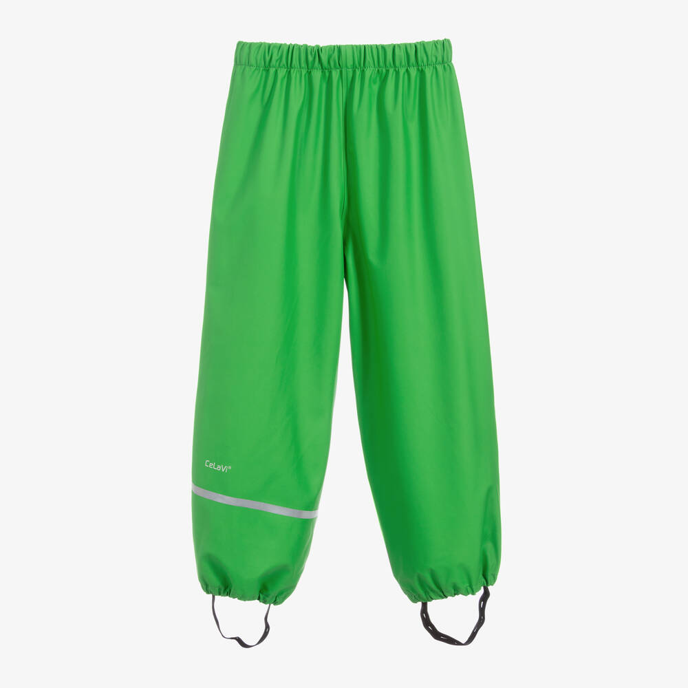 CeLaVi-Green Waterproof Trousers | Childrensalon Outlet