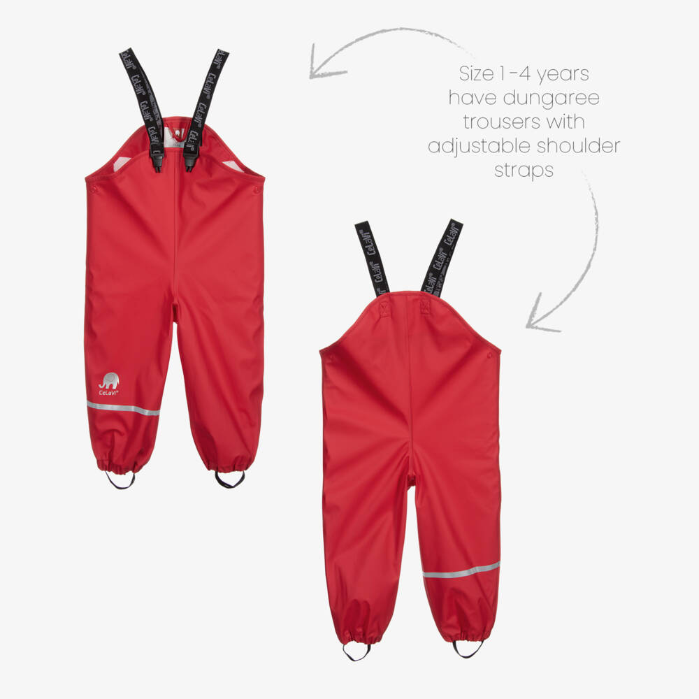 CeLaVi-Red 2 Piece Rainsuit | Childrensalon Outlet