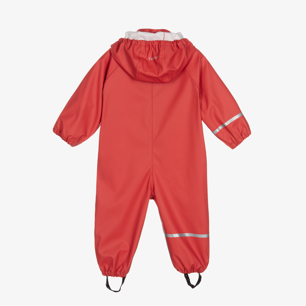 CeLaVi Red Waterproof Rainsuit
