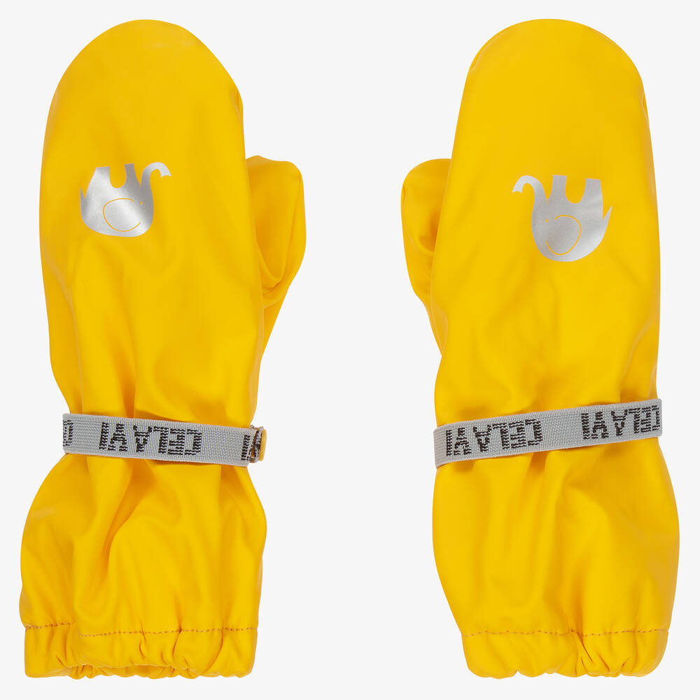 CeLaVi-Желтые непромокаемые варежки | Childrensalon Outlet