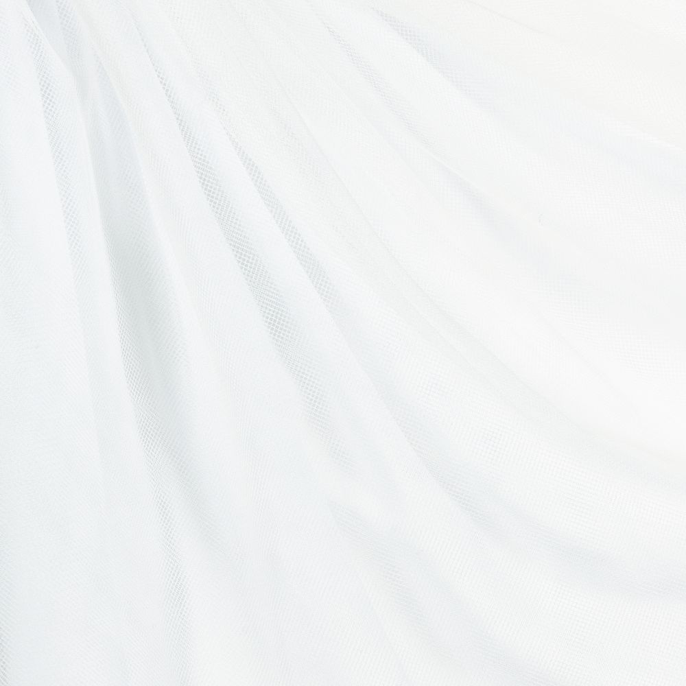 Charabia-فستان قطن و تول لون أبيض | Childrensalon Outlet