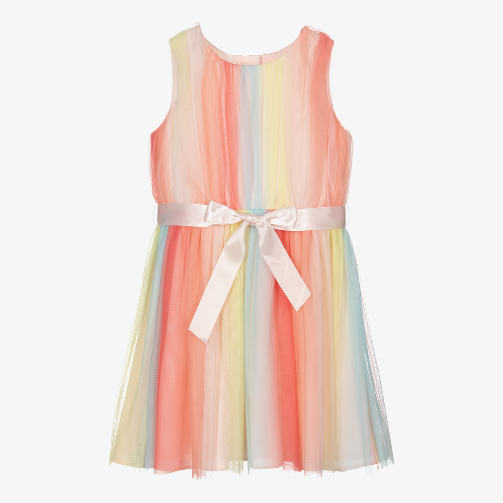 Charabia - Girls Colourful Tulle Dress | Childrensalon