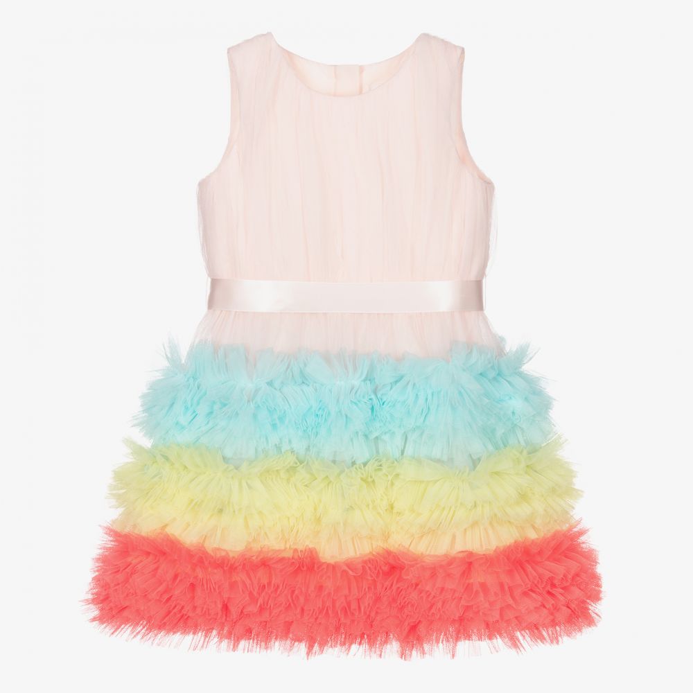Charabia - Girls Colourful Tulle Dress | Childrensalon Outlet