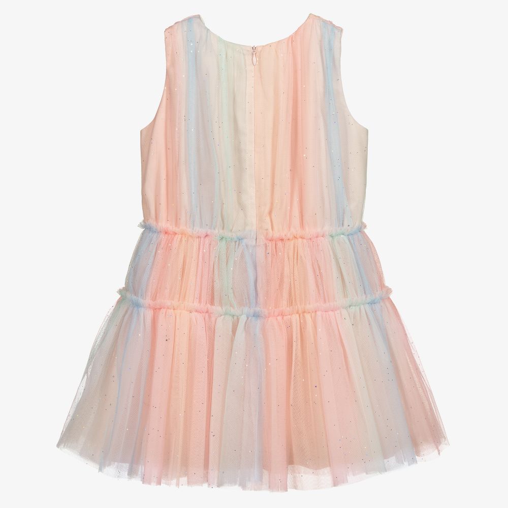 Charabia-Girls Glittery Tulle Dress | Childrensalon Outlet