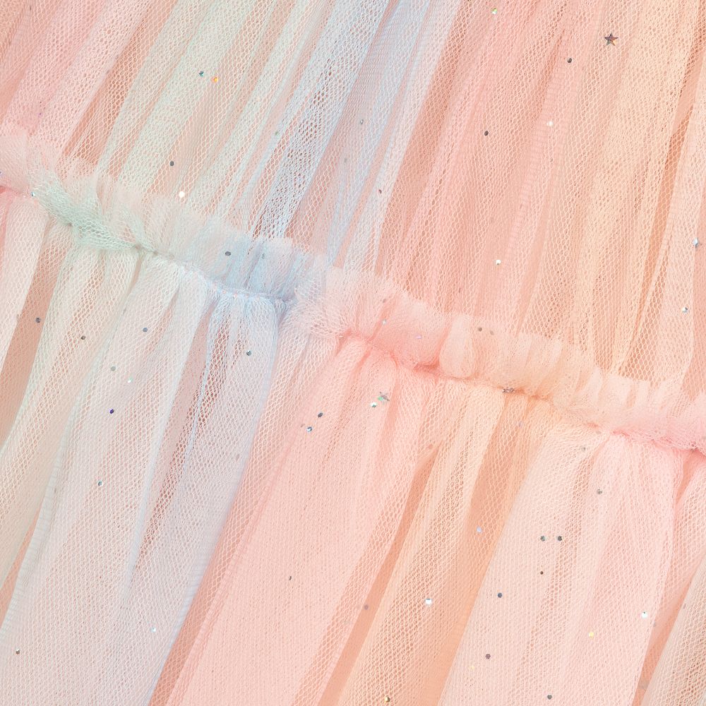 Charabia-Girls Glittery Tulle Dress | Childrensalon Outlet