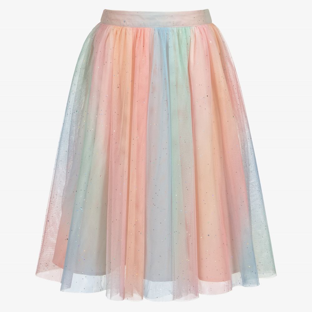 Charabia - Girls Glittery Tulle Skirt | Childrensalon