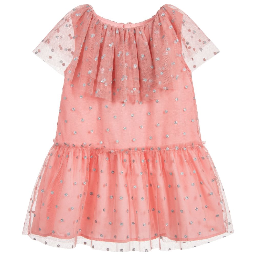 Charabia - Girls Pink Tulle Dress | Childrensalon