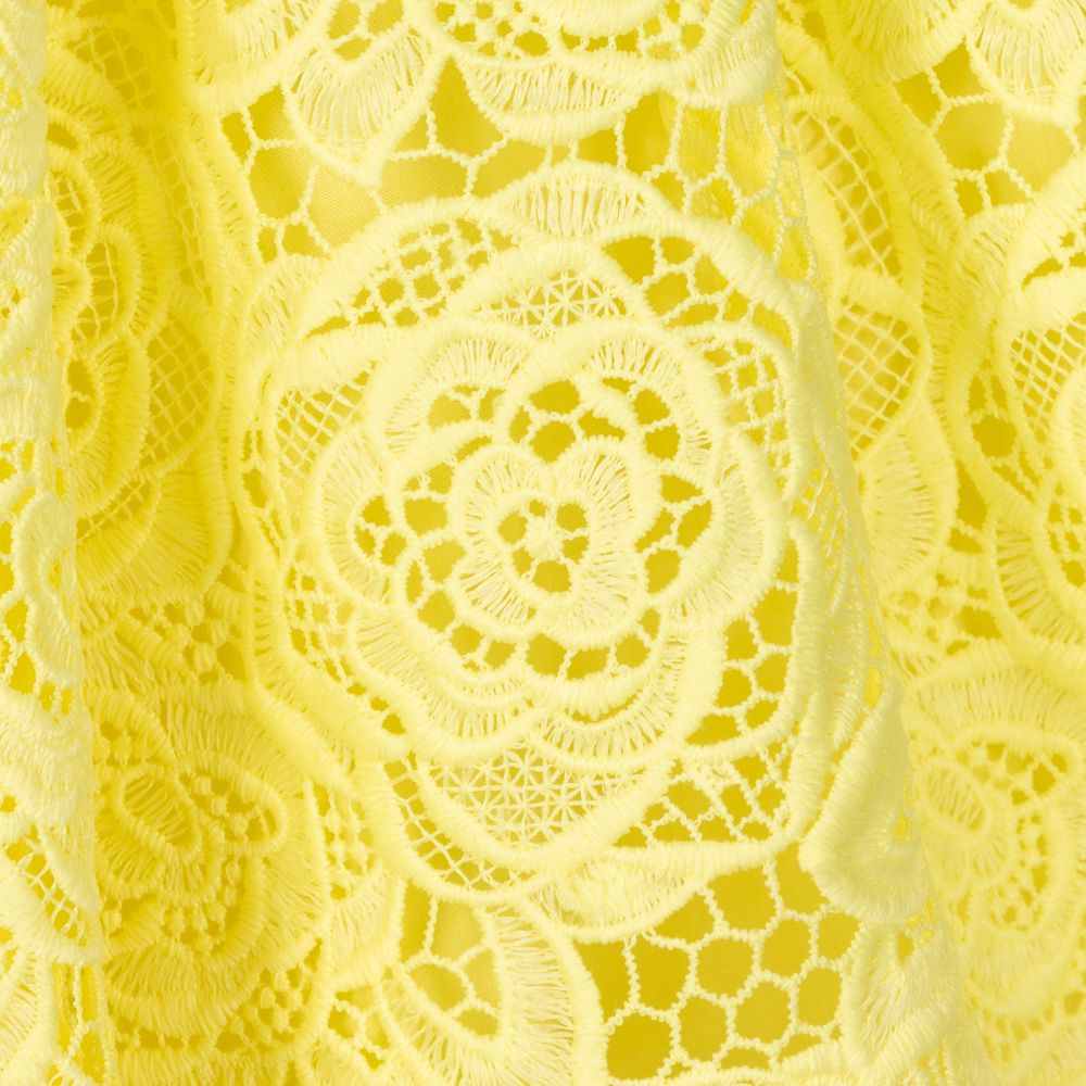 Charabia-فستان دانتيل لون أصفر | Childrensalon Outlet