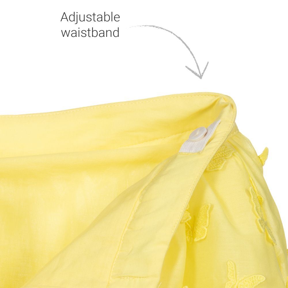 Charabia-تنورة أورغانزا لون أصفر | Childrensalon Outlet