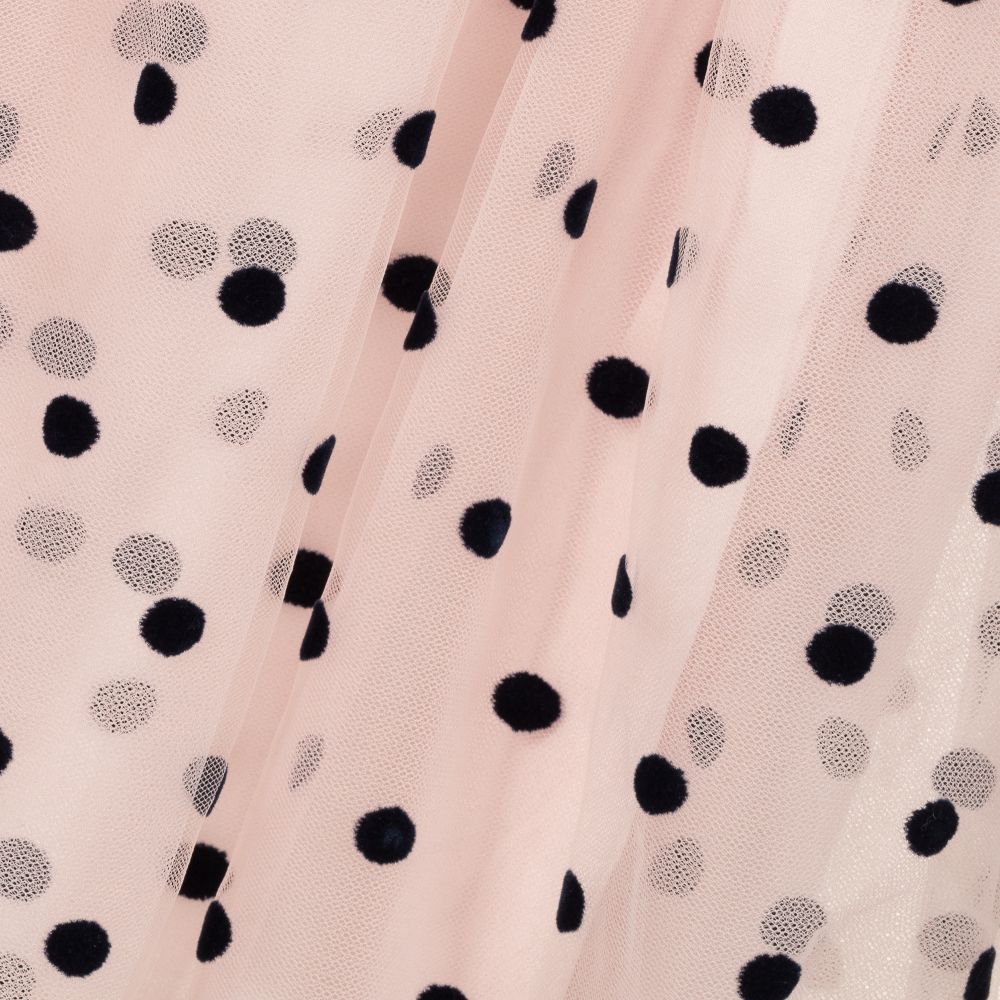 Charabia-Pink Tulle Polka Dot Dress | Childrensalon Outlet